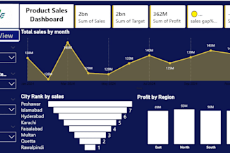 create professional power bi dashboard with dax measures