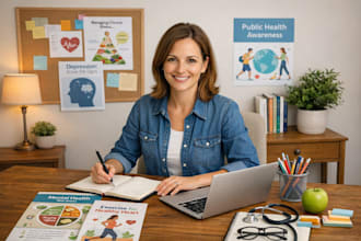 write content as a healthcare content specialist