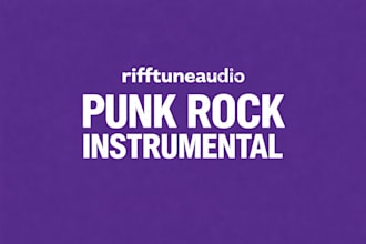 create punk rock instrumental music for your project