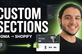 build shopify custom sections from figma pixel perfect