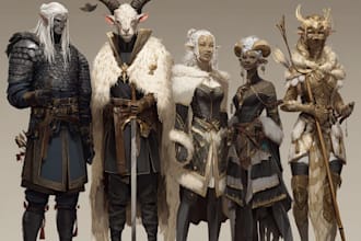 draw your dnd party