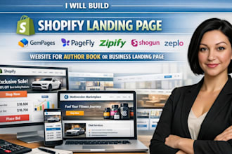 design high converting shopify landing page with replo, zipify, gempage, pagefly