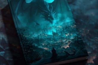 do fantasy book cover, book cover design, book cover, ebook