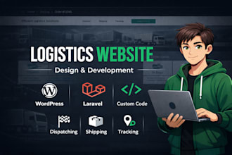 build logistics website with shipment tracking and fleet management