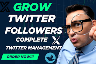 grow x account to gain active x followers complete 30days twitter x promotion