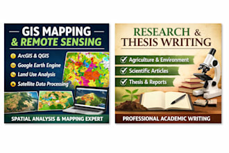 do gis mapping, spatial analysis, and remote sensing using arcgis and gee