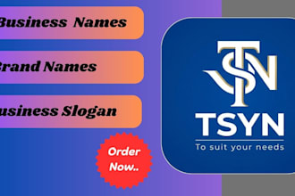 design a memorable business name and catchy slogan