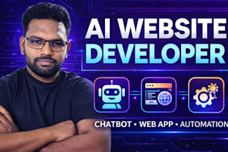 build an ai website, chatbot, and custom ai web application