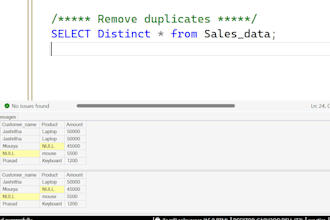 do sql data cleaning, transformation and fix messy datasets
