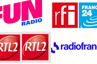 professionally play and promote your song in popular france radio live