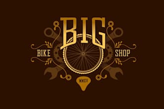 design magnificent classic bike shop logo