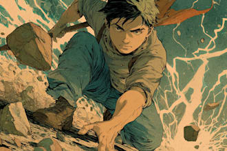 design comic book illustration with comic book illustrator
