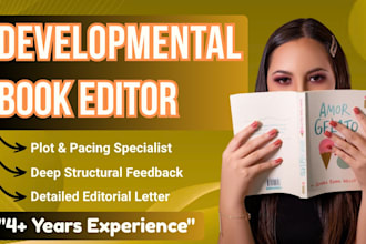 be developmental book editor, proofread or developmentally edit your manuscript