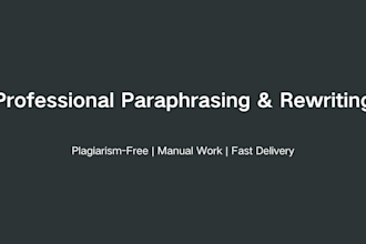 paraphrase and rewrite your essay to reduce plagiarism