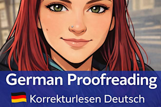 proofread and correct your german text professionally