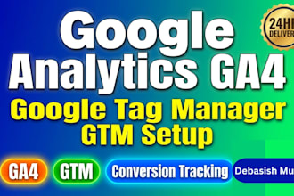 setup ga4 and GTM tracking for your website