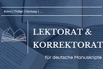 proofread your german novel or short story