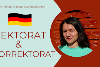 proofread your german novel or short story