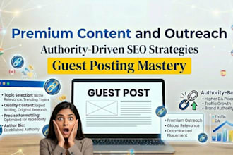publish guest posts on high authority websites