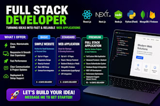 be your mern stack developer and web app developer