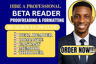 beta read romance fantasy fiction nonfiction book beta reader honest feedback