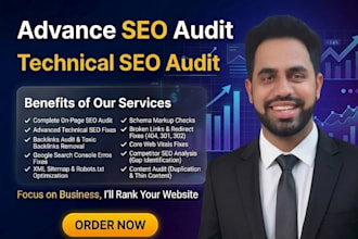 advance website SEO audit and fix technical errors