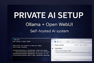 setup private ai server with ollama and open webui