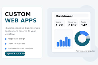 develop custom web applications
