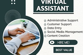 be virtual assistant and social media manger
