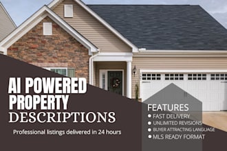 write ai powered real estate property descriptions