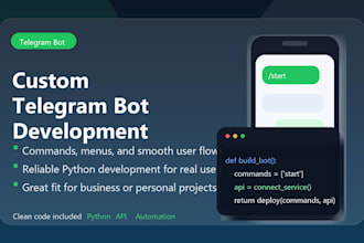 build a custom telegram bot