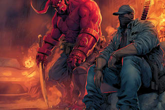 design comic book illustration with comic book illustrator