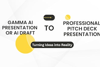 design an investor ready saas pitch deck or polish your gamma ai draft