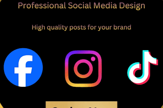 design professional social media posts