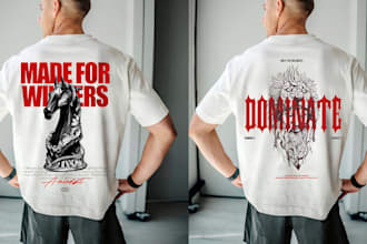 create unique streetwear typography t shirt modern t shirt design