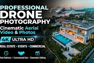 do professional drone photography and videography for real estate and events