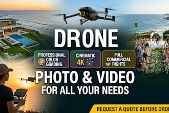 do professional drone photography and videography for real estate and events