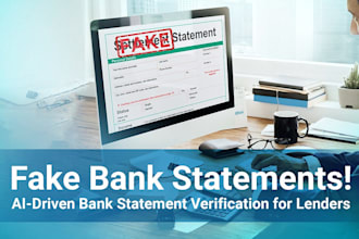 verify bank statements and books of accounts for fraud investigation