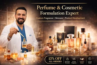 do perfume formulation, fragrance design and cosmetic product development