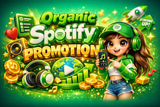 do organic spotify music promotion, spotify playlist promotion, spotify stream