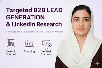 provide b2b lead generation with verified emails and decision makers