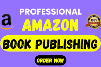 professionally publish and optimize your book on amazon KDP