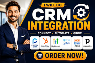 do prefex crm hubspot gohighlevel bitrix24 boom town crm pipedrive integration