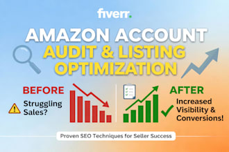 do amazon account audit and fix 10 listings fast