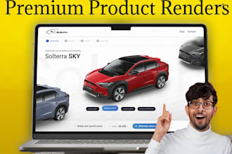 design stunning 3d showcase renders for your app or product