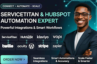 servicetitan hubspot klaviyo vapi twilio acuity wordpress stripe zapier expert