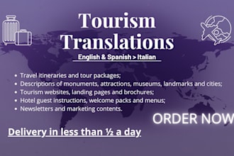 offer translations for your tourism business