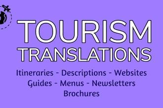 translate contents related to tourism