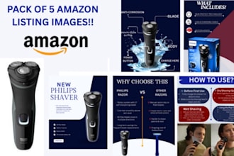 design infographics product listing images