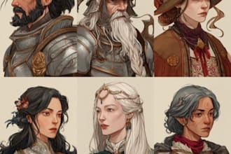 draw your dnd character with great details